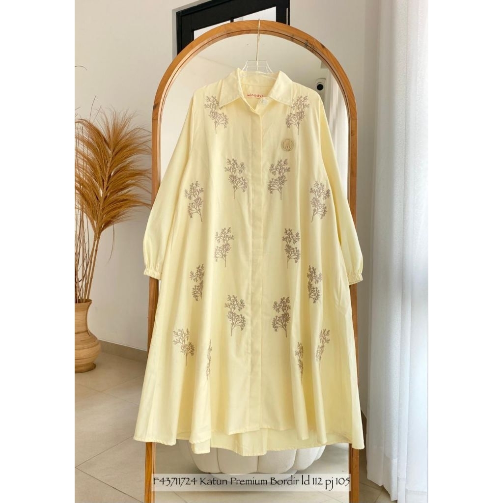 Real pic ORIGINAL dan TERMURAH kemeja Jumbo bordir katun IMPORT / Atasan Jumbo katun Premium Butik /