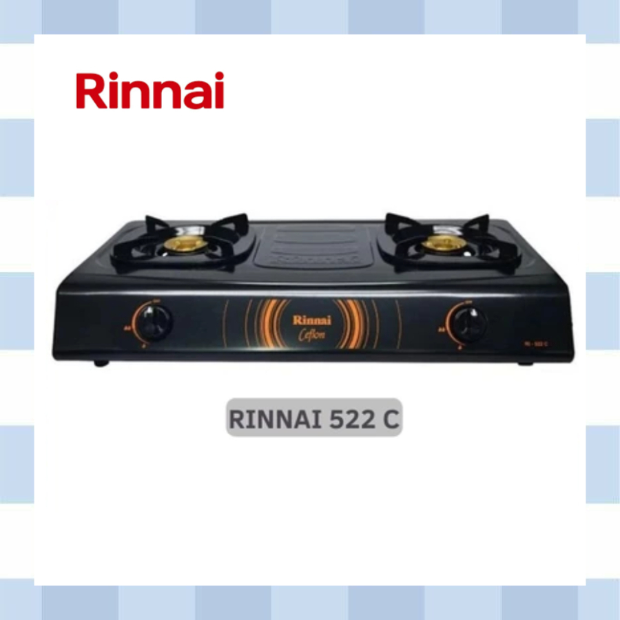 KOMPOR GAS 2 TUNGKU RINNAI 522C / RINNAI 522C