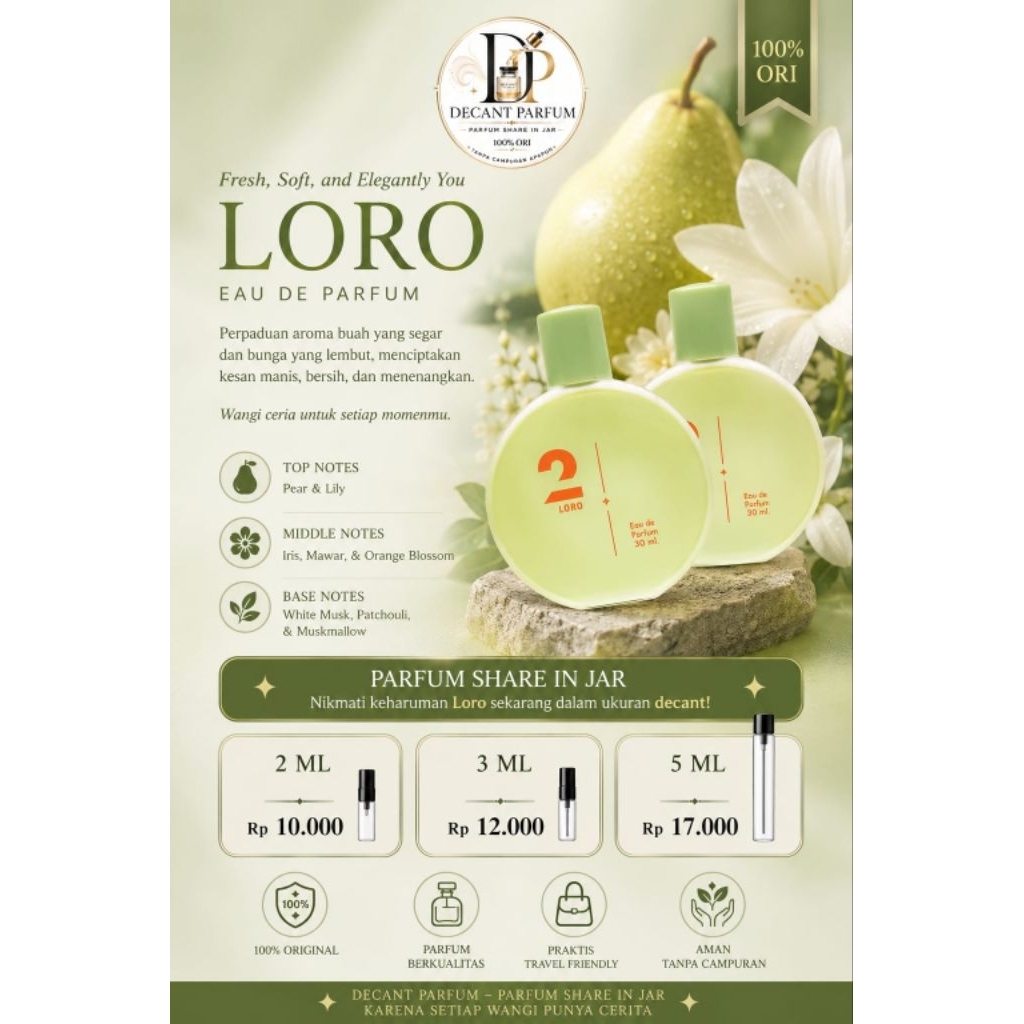 Iki Arum Loro Decant Parfume / Share in Jar