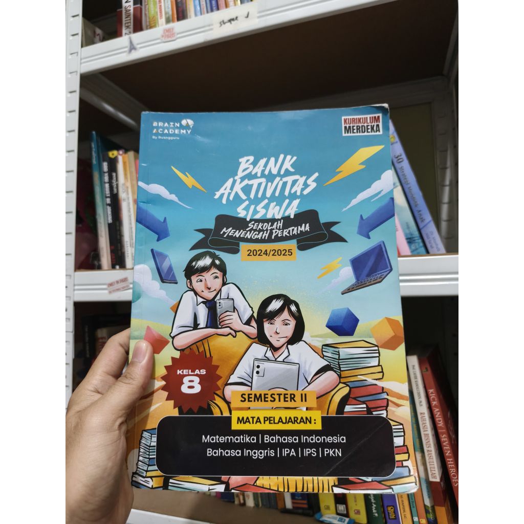 Buku Bank Aktivitas Siswa untuk jenjang SMP Kelas 8 Semester II tahun ajaran 2024/2025 yang diterbit