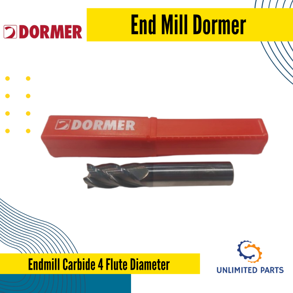 Dormer Endmill Carbide 4 Flute Diameter 16 mm