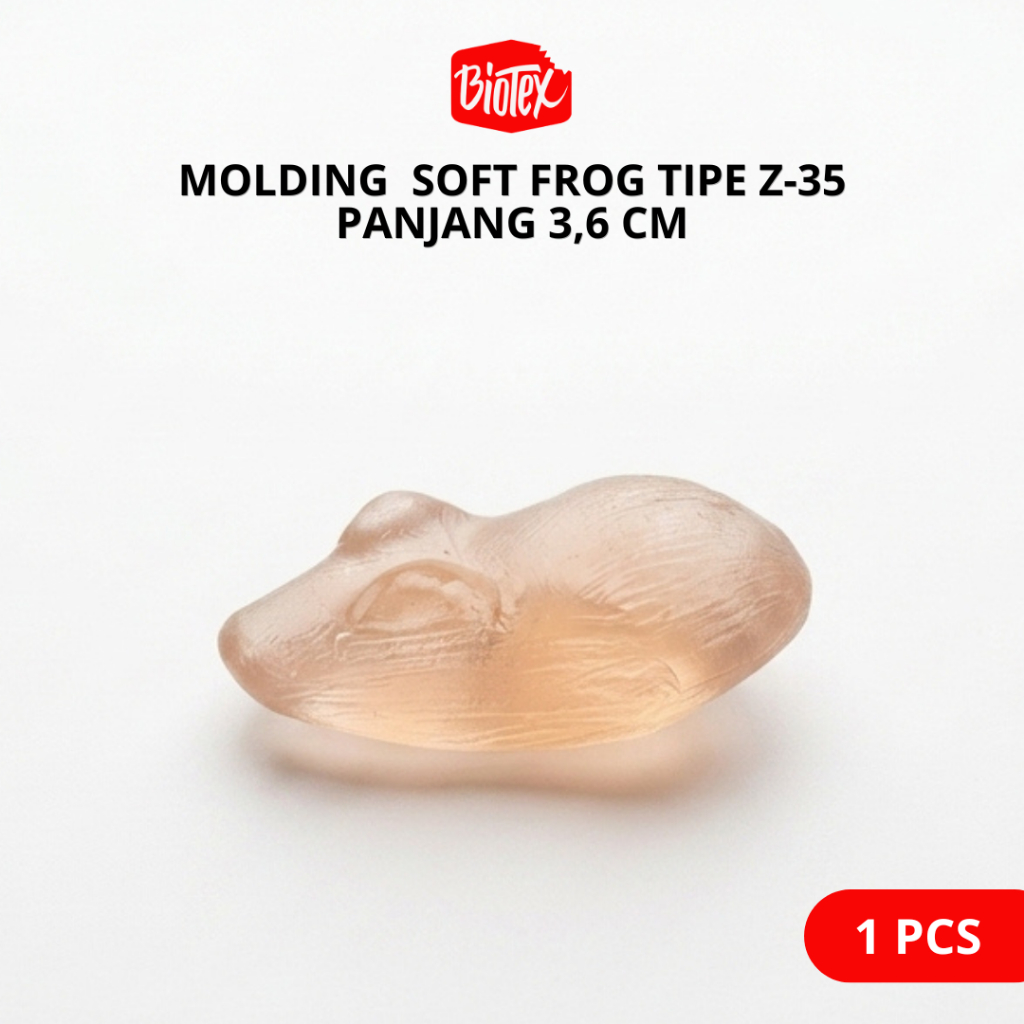 Biotex MOLDING SOFT FROG Z-35 Ukuran 3,6 Cm – Cetakan Resin untuk Membuat Umpan Pancing Soft Frog So