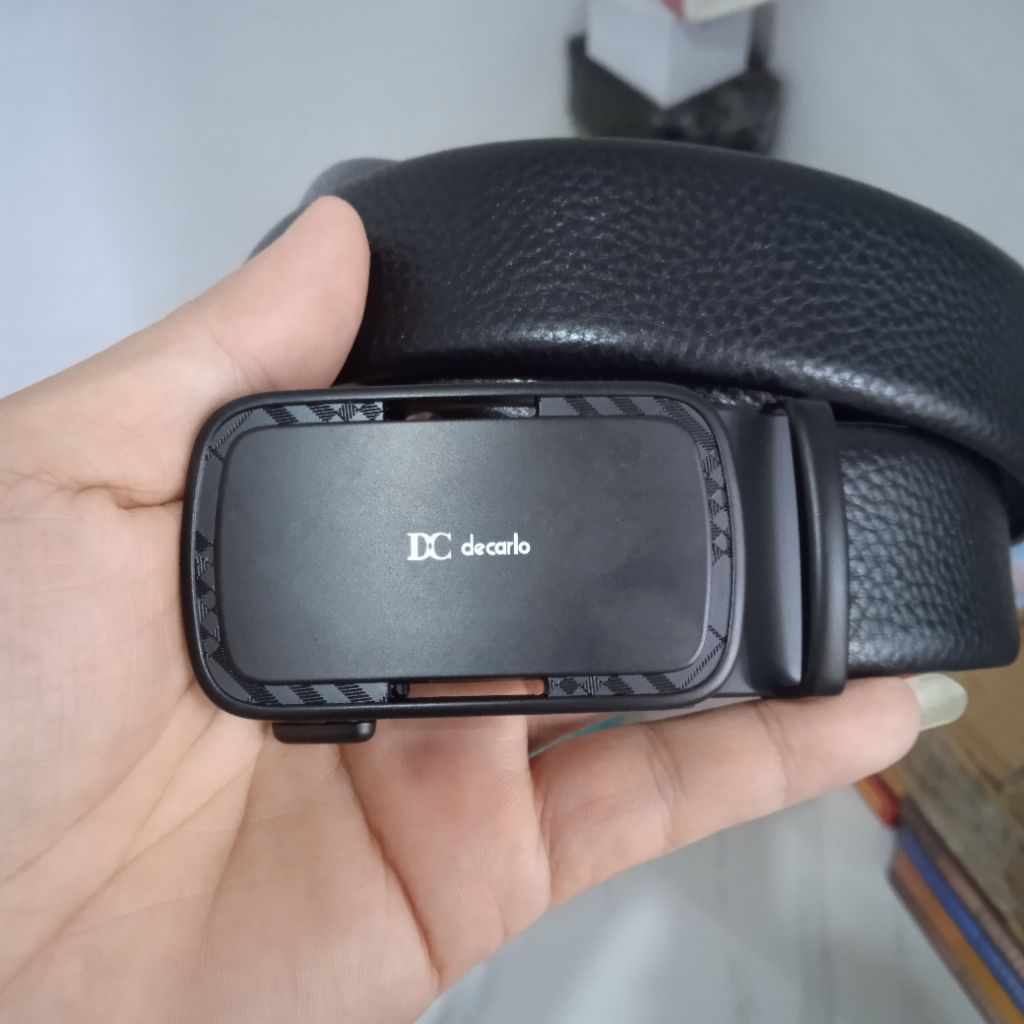 Ikat Pinggang Kulit Tali Pinggang Pria Import Decarlo