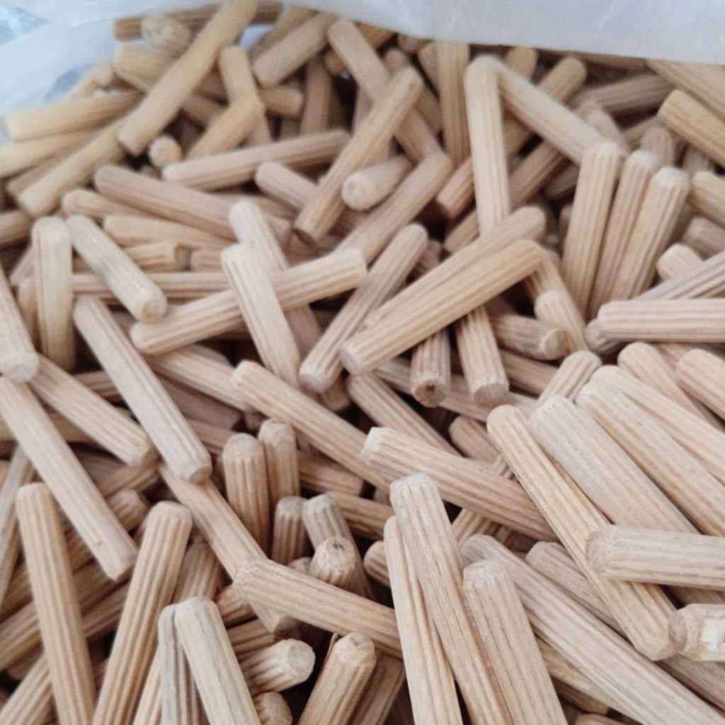 dowel alur dan ulir ukuran 8mm isi 100pcs