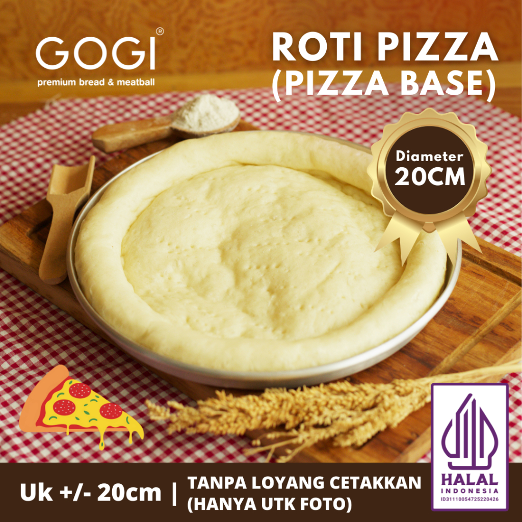 1 Pcs Frozen Roti Large Pizza Base 20cm (Tanpa Loyang Cetakkan) Roti Pizza Bread Roti Pizza Dough Br