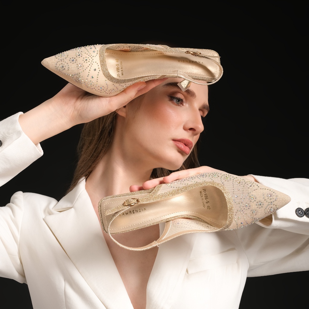 Lawrensia Octavia - Sepatu Heels Wanita Slingback Pesta - JY-V86-5