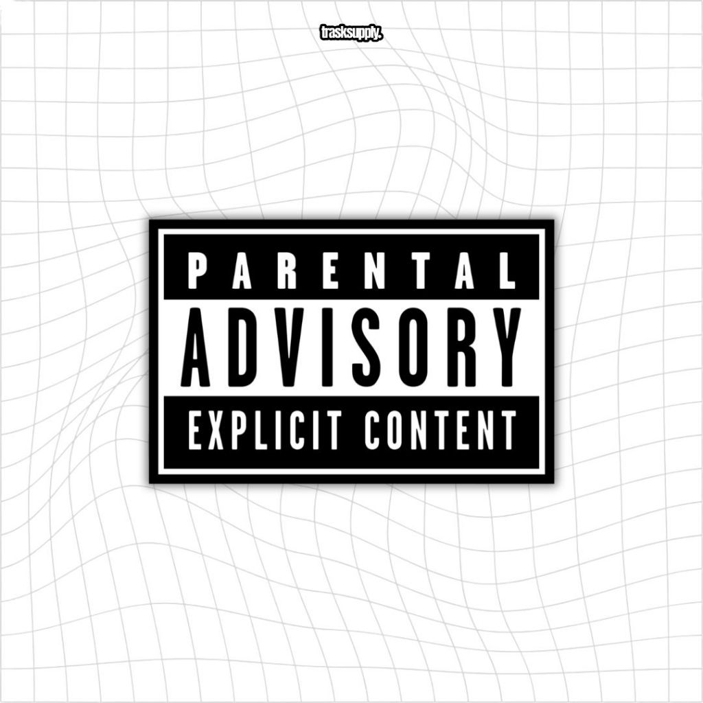 Sticker PARENTAL ADVISORY EXPLICIT CONTENT