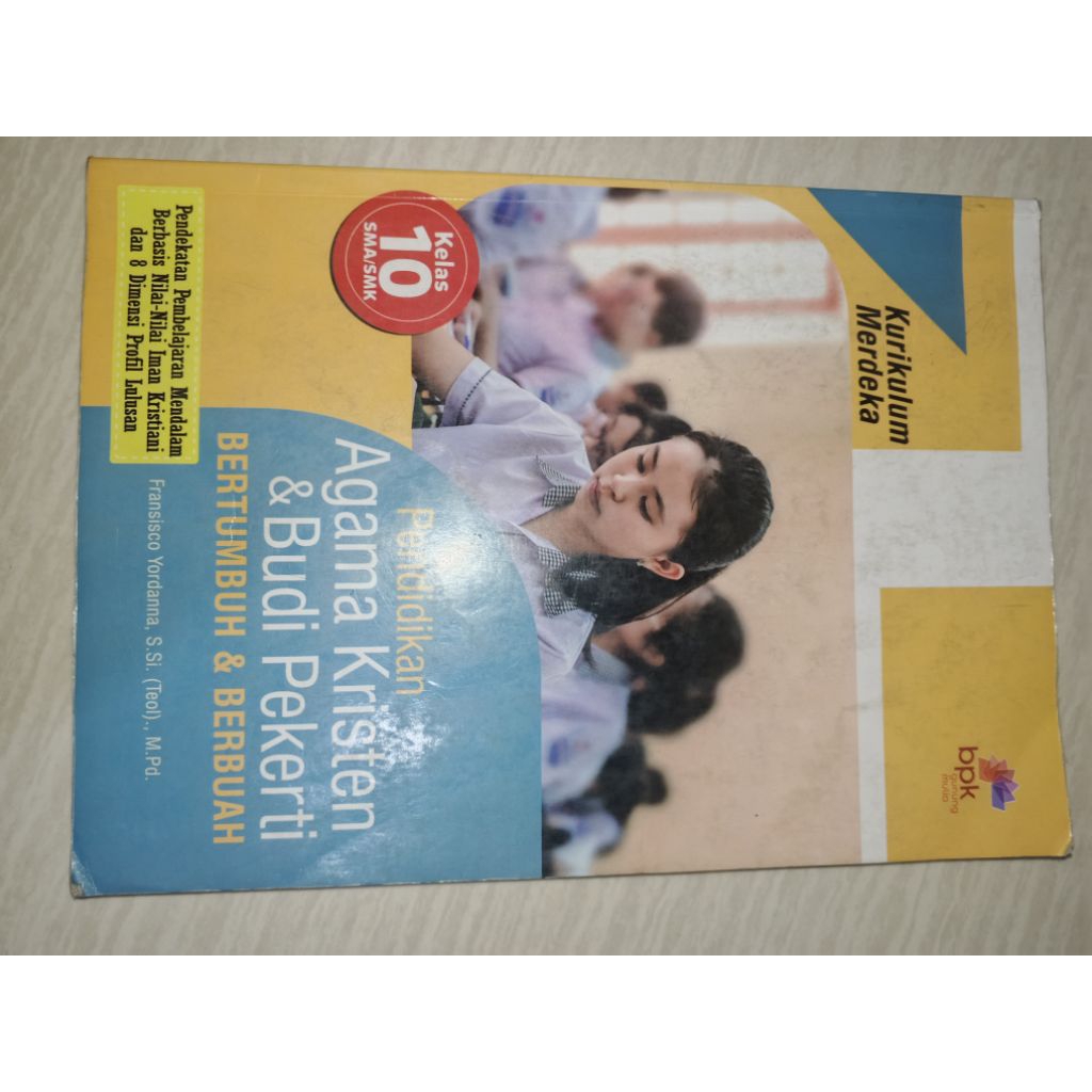 pendidikan agama kristen kelas 10 kurikulum merdeka
