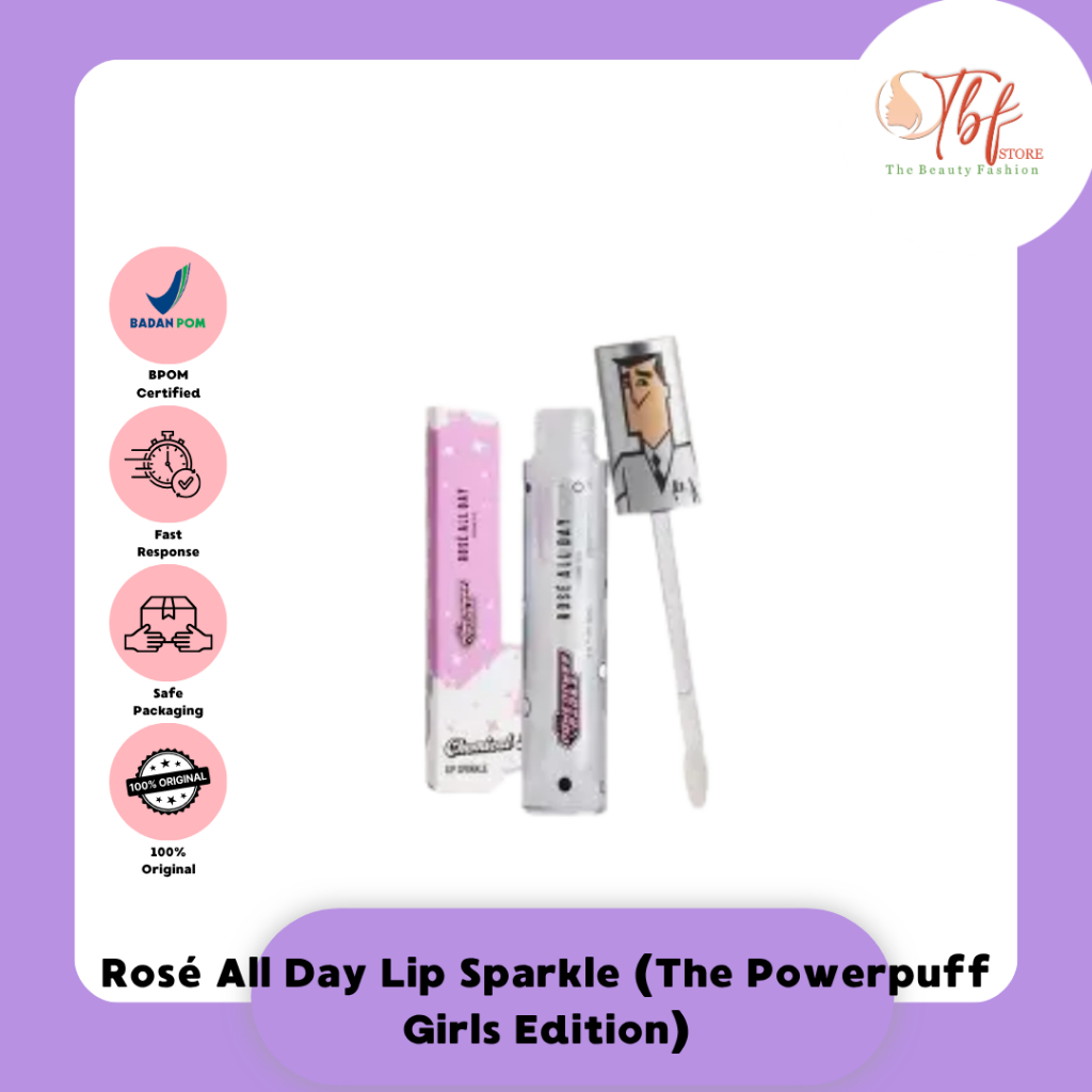 ROSE ALL DAY POWER PUFF GIRLS LIP SPARKLE