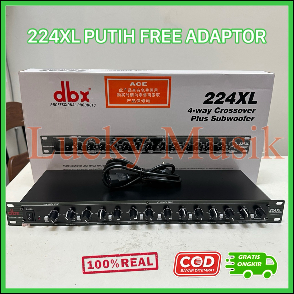Crossover dbx 224 xl Sub Dus Putih 4 way stereo Dbx 224xl Subwoofer DBX 224 XL sub crossover 224xl