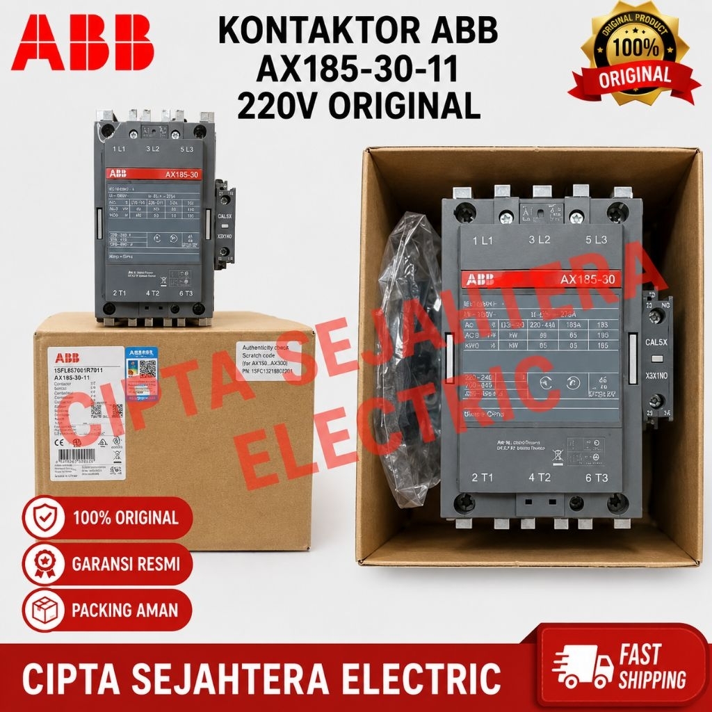kontaktor abb ax185 30 11
220v