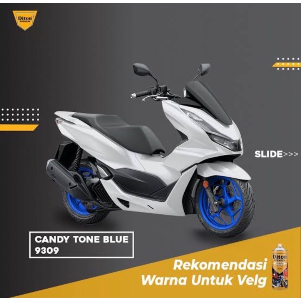 Pilox Biru Candy Diton Premium Paket Candy Blue || Cat Semprot Body Motor Rangka Motor&Velg Motor