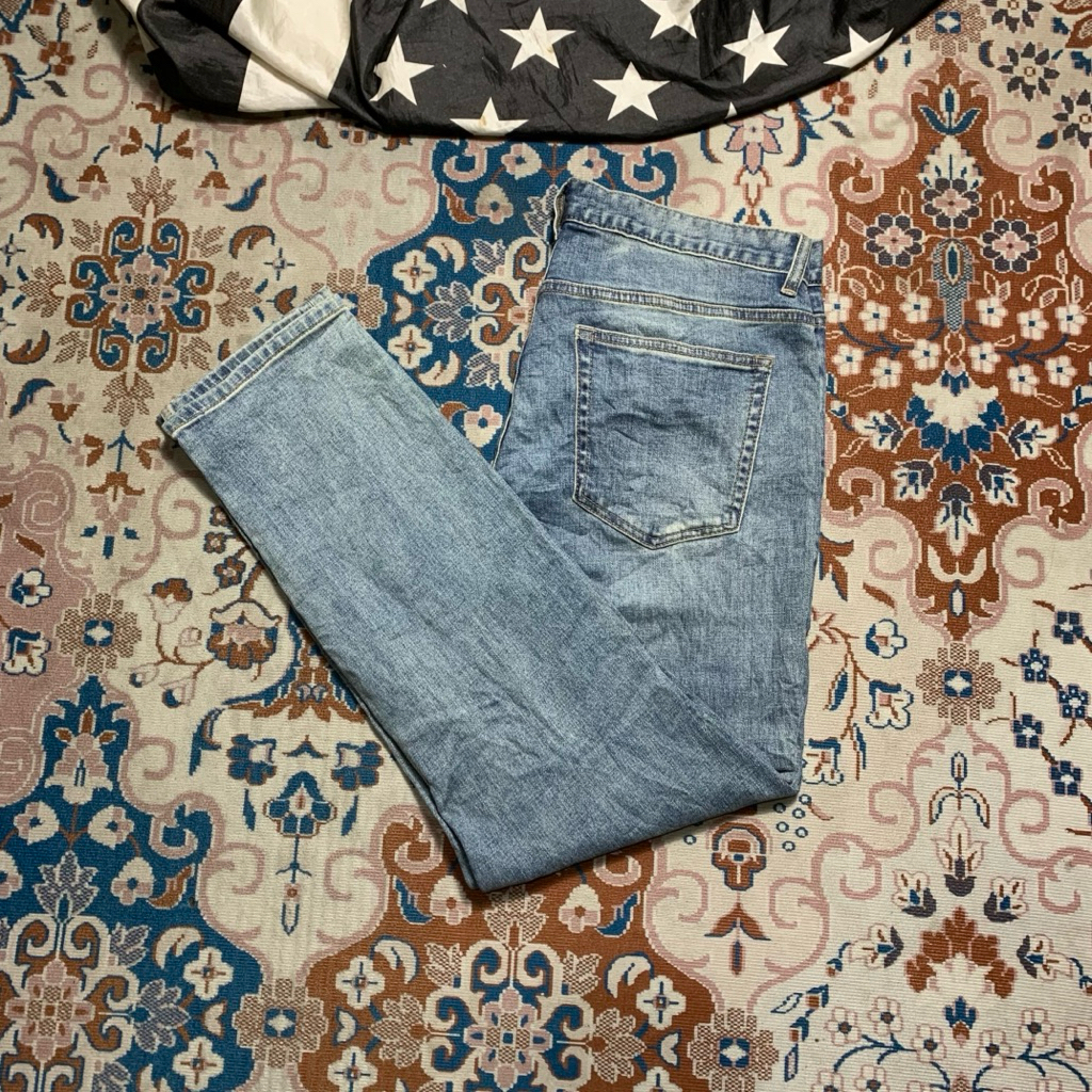 RIPPED BLUE JEANS MUSINSA STANDARD SLIM FIT