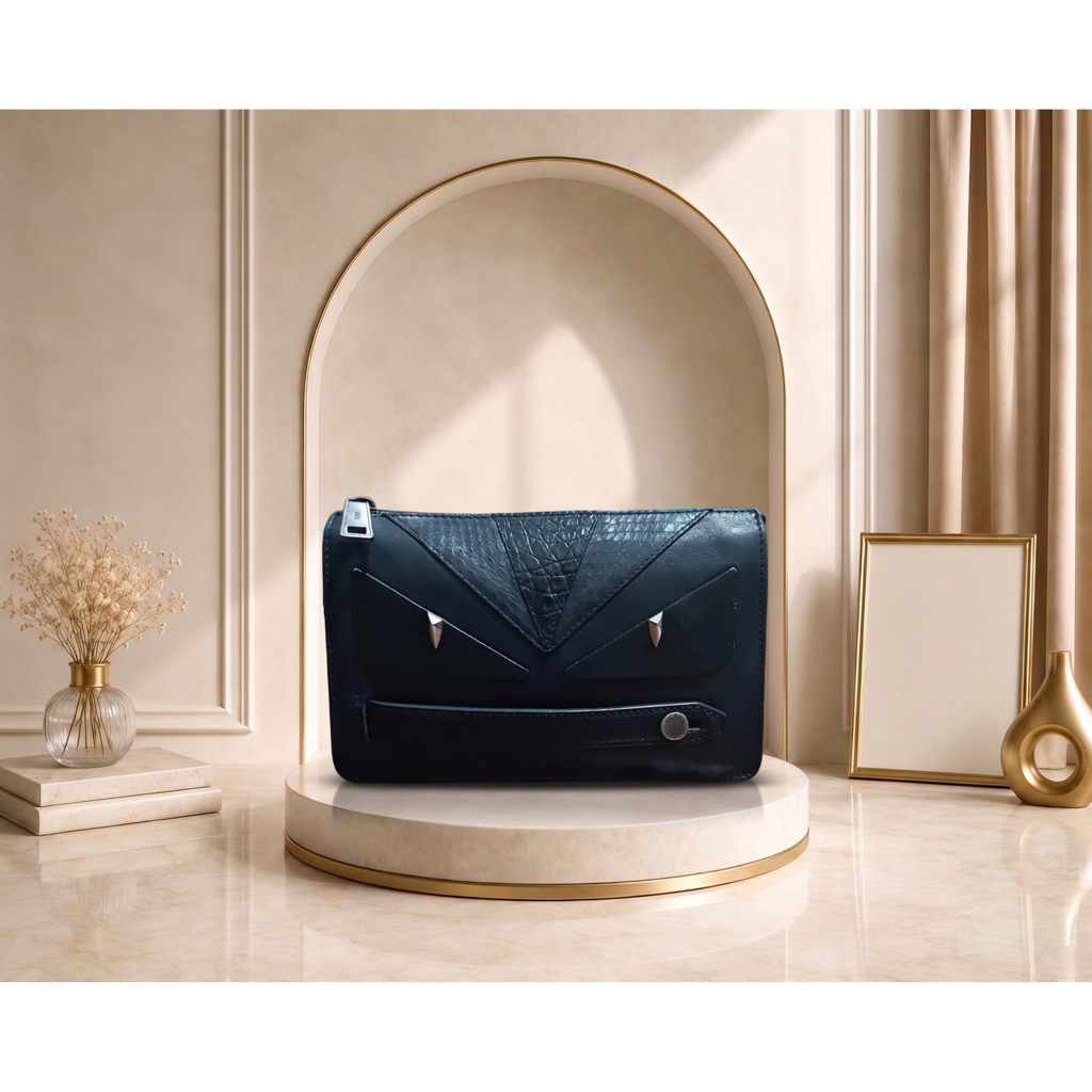 Fendi* Bag Bugs or Monster Clutch Preloved