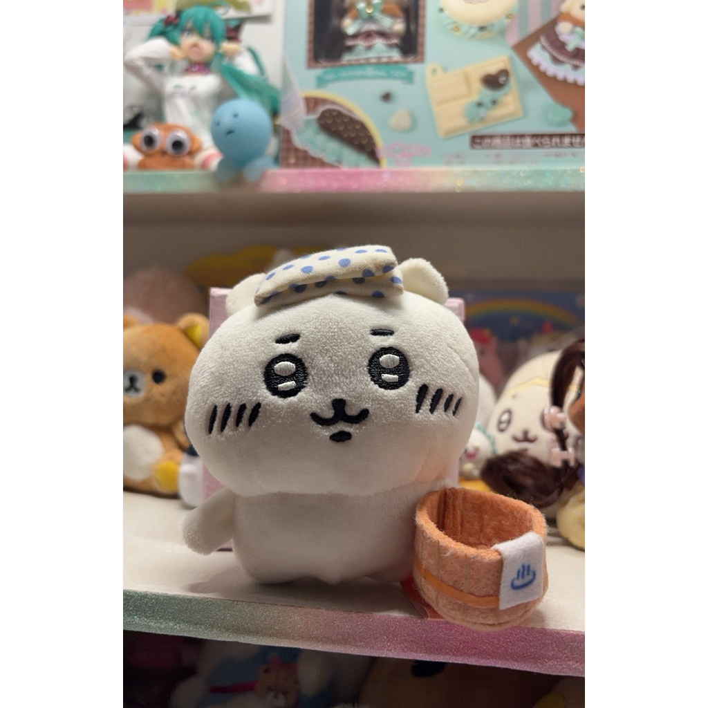 Nagano Chiikawa original onsen series plush mascot keychain | used