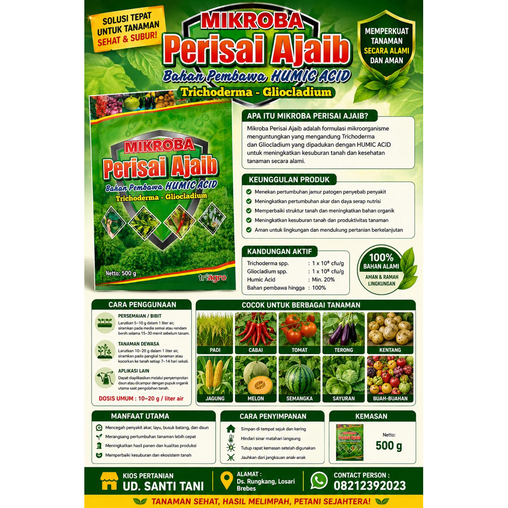 PERISAI AJAIB TRIKODERMA DAN HUMIC ACID