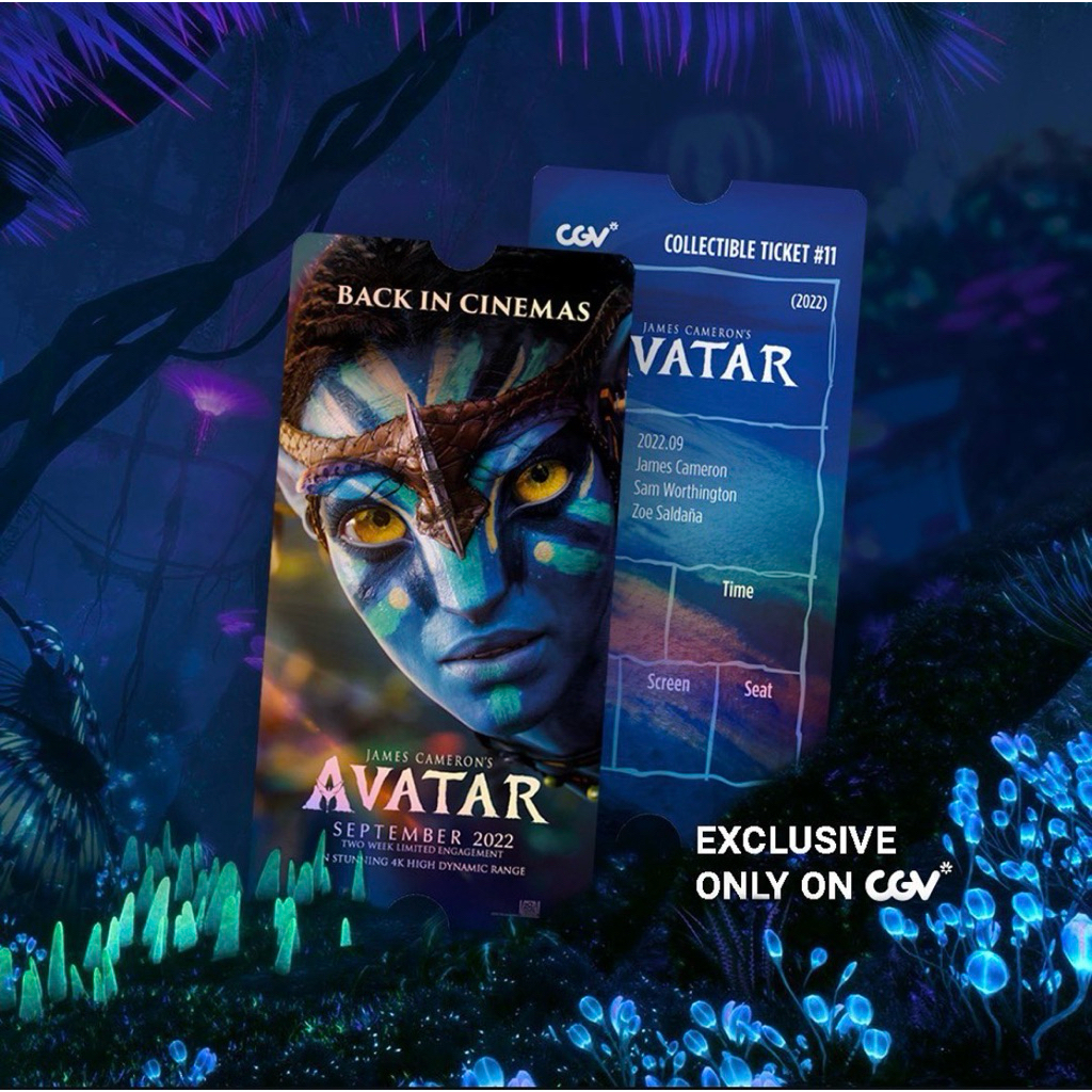 Collectible Ticket CGV No.11 - Avatar (Back In Cinemas - Hologram)