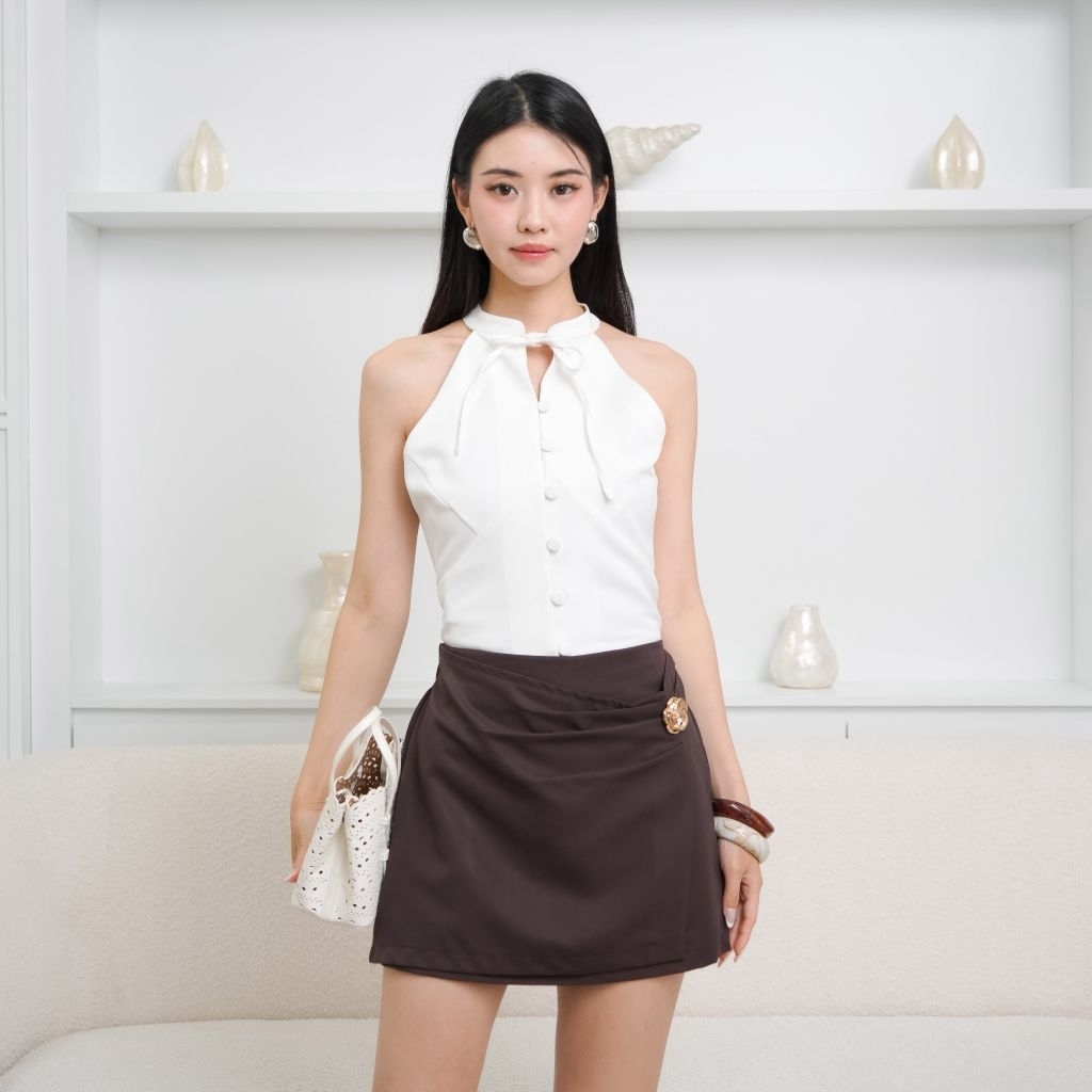 QiuMode || Skort Layer Jhesany || Bawahan Celana Rok ||