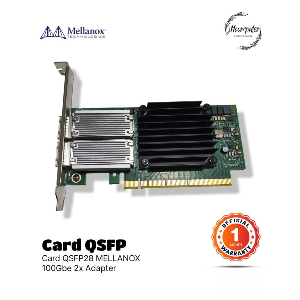 CARD QSFP28 QSFP 100G MELLANOX CONNECTX-4 VPI EDR IB 100GbE 2× ADAPTER