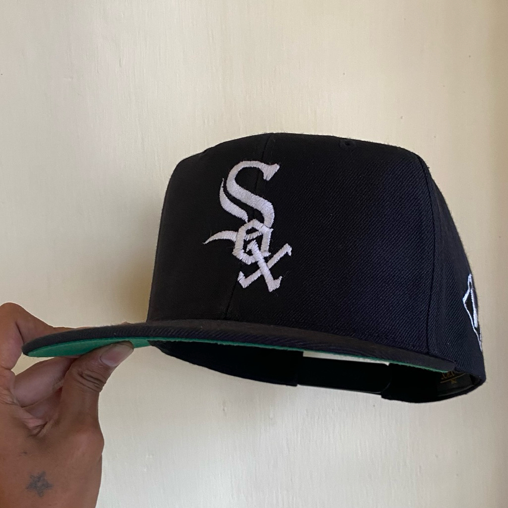 Topi snapback chicago white sox blockhead vintage second
