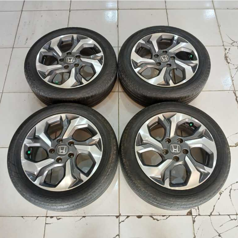 Velg Bekas Standar Ori Honda BR-V R16 Ban Bridgestone 195 55 R16
