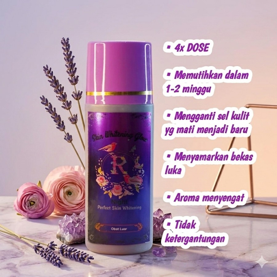 LOTION NIGHT GLOW 4X DOSIS | HB PEMUTIH BADAN | BODY LOTION WHITENING | HB DOSTING STRONG
