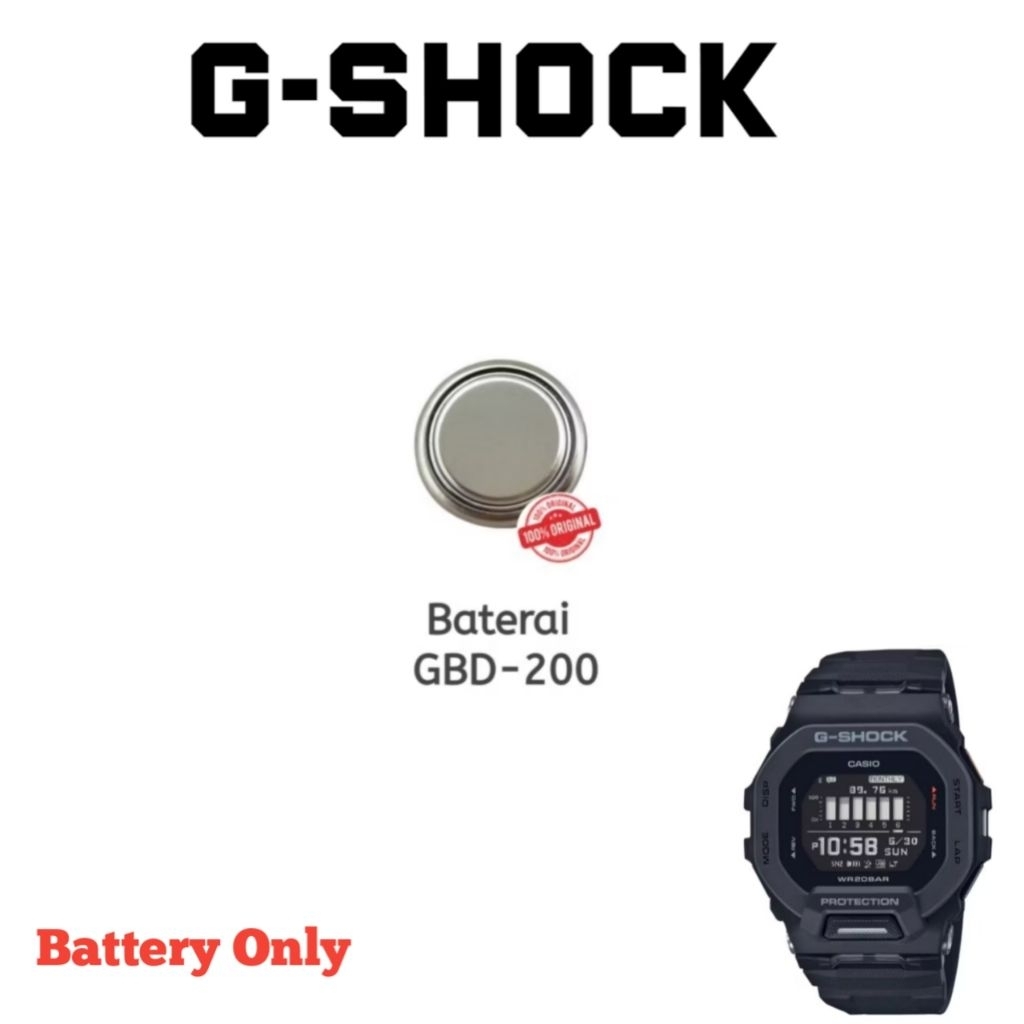 Baterai original untuk Jam Tangan G-Shock Type GBD-200