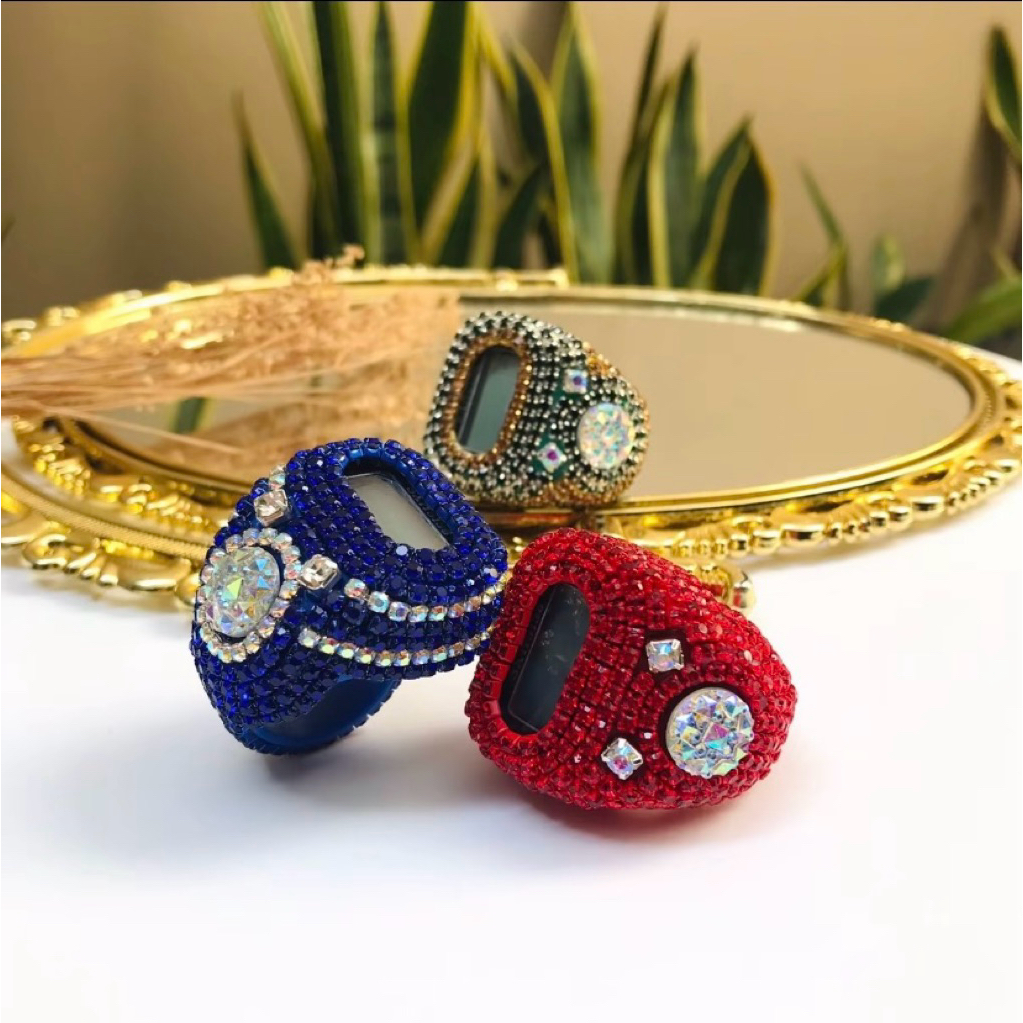 Tasbih Digital Cincin LED Premium Hias Diamond String | Counter Dzikir Elektronik Mewah