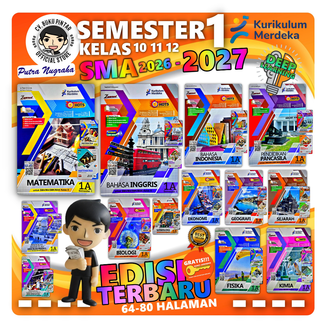 LKS SMA SMK KELAS 10 11 12 SEMESTER 1 2026-2027 Deep Learning KURIKULUM MERDEKA | Zamrud PUTRA NUGRA