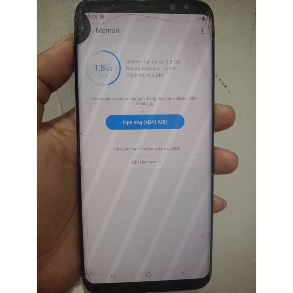 samsung s8 plus minus lcd