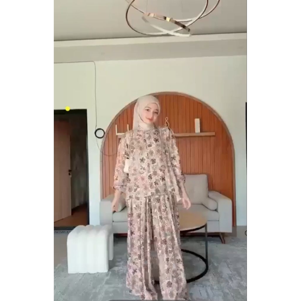 SETELAN WANITA RAYON | SETELAN ADEM | SETELAN KULOT LEBAR | SETCEL DAILY VIRAL