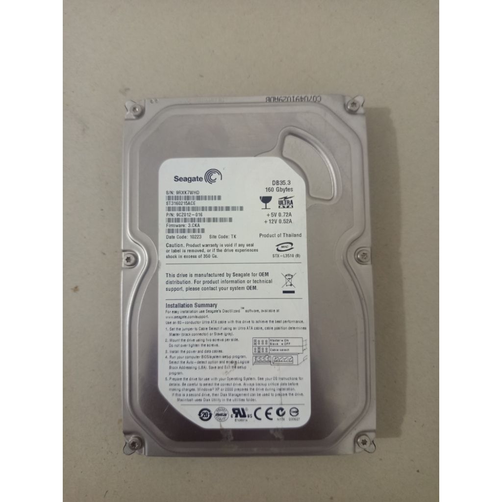 Hardisk Internal PS2 FAT 160GB Full Game