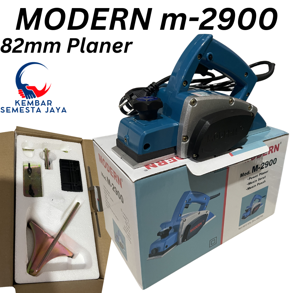 Mesin Sugu MODERN M2900 Planer Serut Kayu Ketam Pasah M-2900 82 MM Listrik 450 Watt Model MAKITA N19