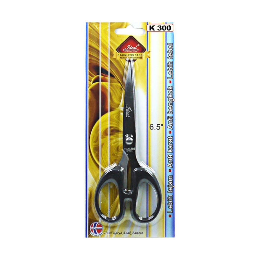 [PCS] GUNTING K-300 IDE STAINLESS STELL SEDANG K300 K 300 / GUNTING SEDANG TANGGUNG / SCISSORS