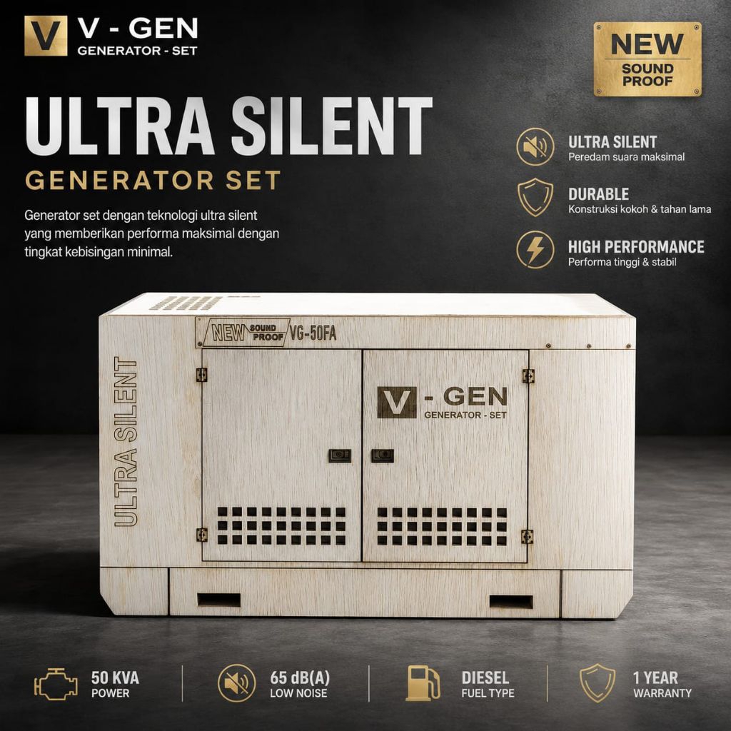 Miniatur Box Genset Cover 12v Ultra Silent Performa Maksimal/Miniatur Box Generator Set Kosongan