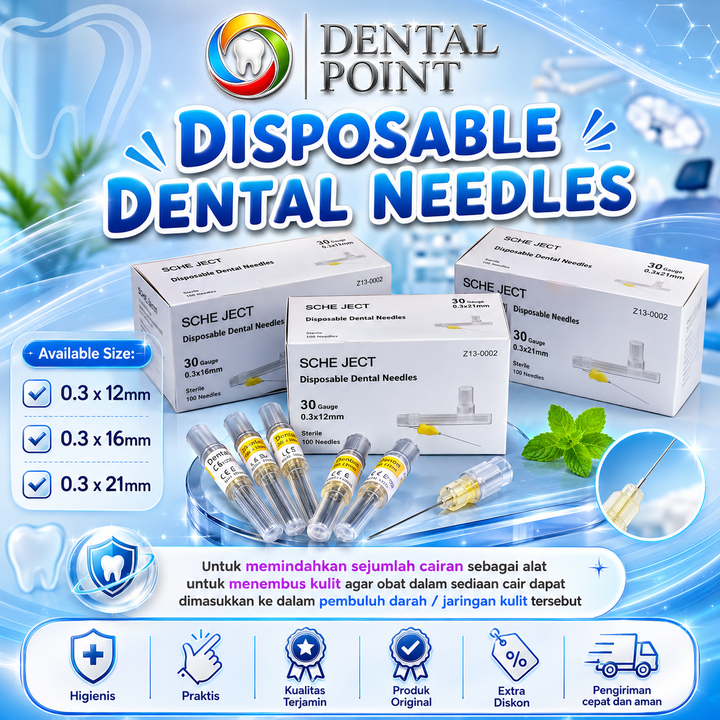 Disposable Dental Needle Citoject / Jarum Sitojek / Intraligament Needles Sterile isi 100 pcs