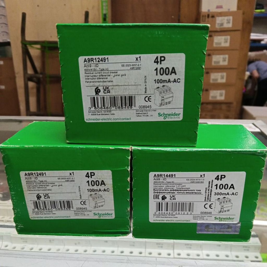 ELCB 4POLE iLD 100A 300mA SCHNEIDER