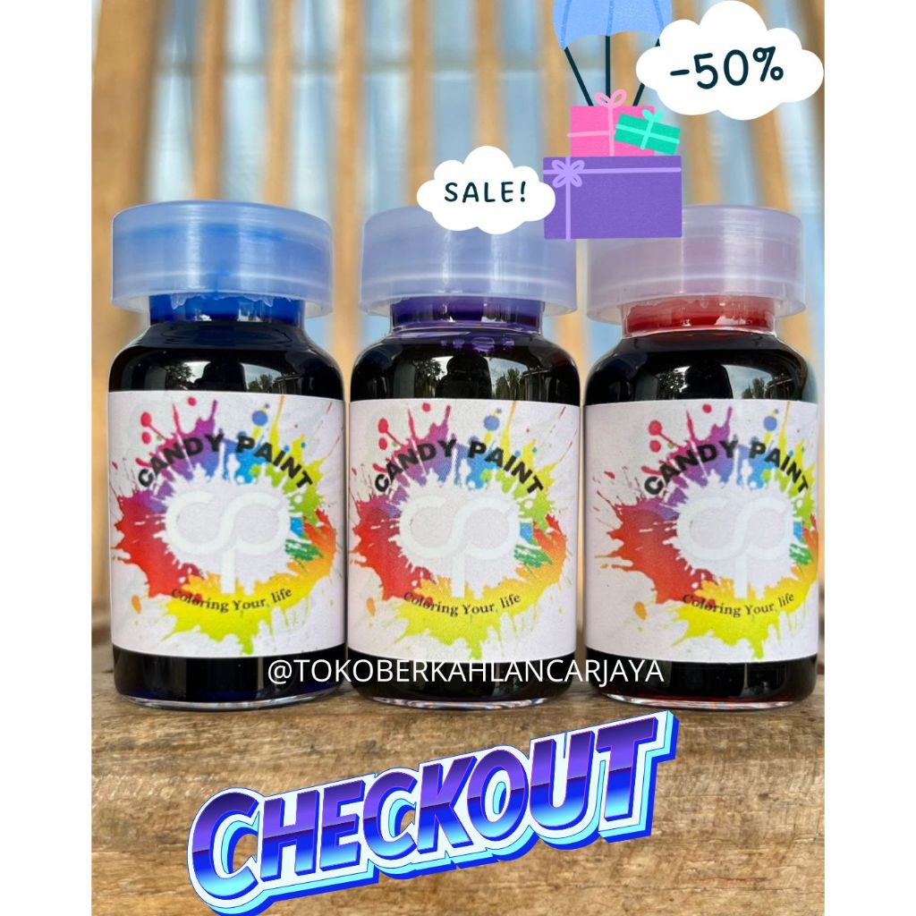 (OLES) 12,5 ML CANDY PAINT CAT OLES CHROME PEWARNA OLES VELG MOTOR PERMANEN