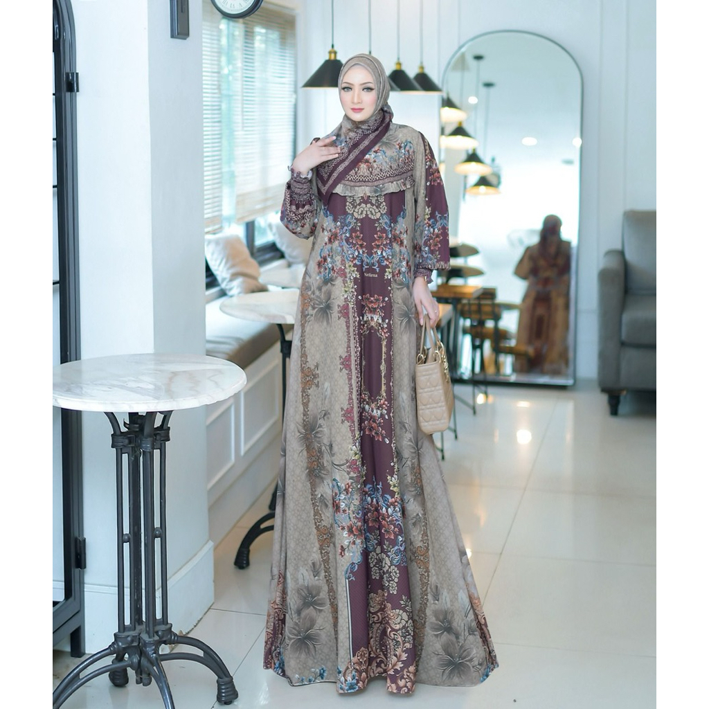 Gamis Syari Terbaru Alesha Series By Nefirna / Gamis Syari Cantik / Gamis Syari Mewah / Gamis Syari 