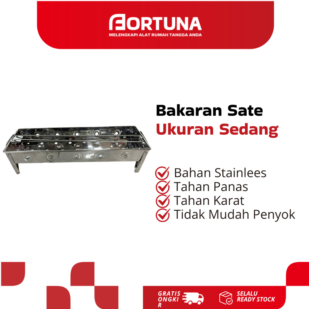 Bakaran Sate ukuran Sedang Stainless