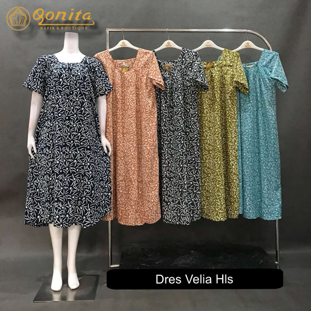 [LD 110] QONITA DASTER VELIA HLS DASTER BATIK CAP PEKALONGAN