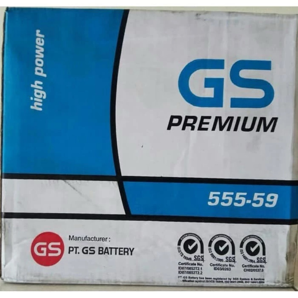 AKI GS PREMIUM 555-59 / 55559 12V PRODUK ORIGINAL AKI GS ASTRA
