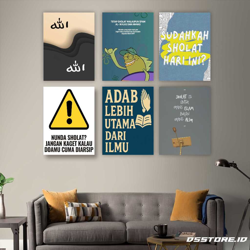Hiasan Dinding Quotes Islami Hiasan Ruangan islam aesthetic-DS11