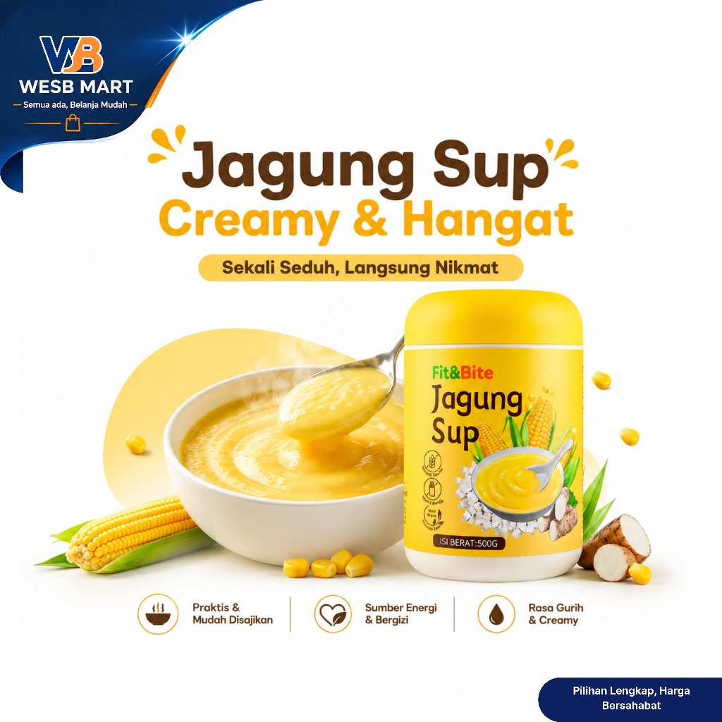 [ READY ] WESB_Lotus sup jagung/bubuk jagung Pengganti Sarapan 500 Gram HALAL