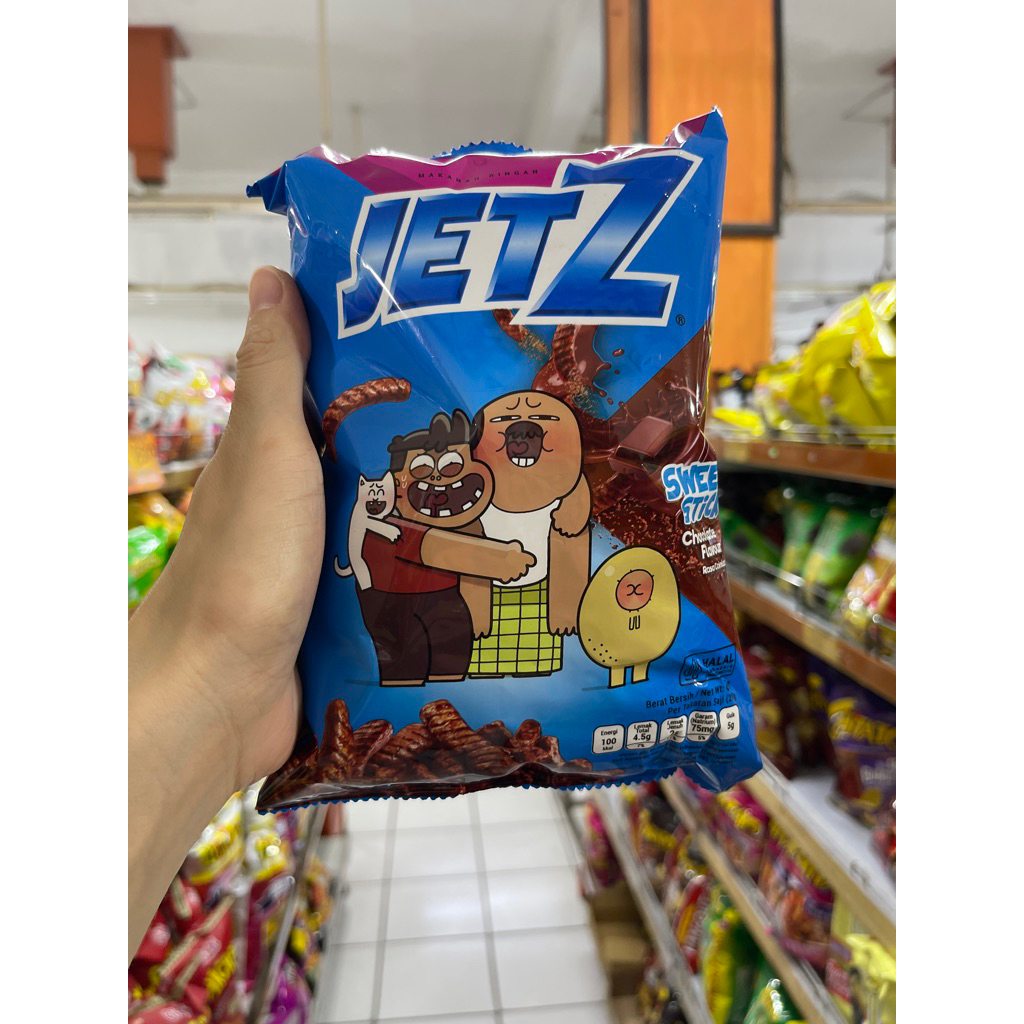 JetZ stick cokelat 65g - JetZ croissant cokelat
