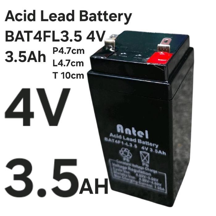 ( Accu 4V4Ah ) Krisbow R  Sealed Lead-Acid Rechargeable Battery Rb460B 4V, 6.0Ah Lead Return  4V6.0A