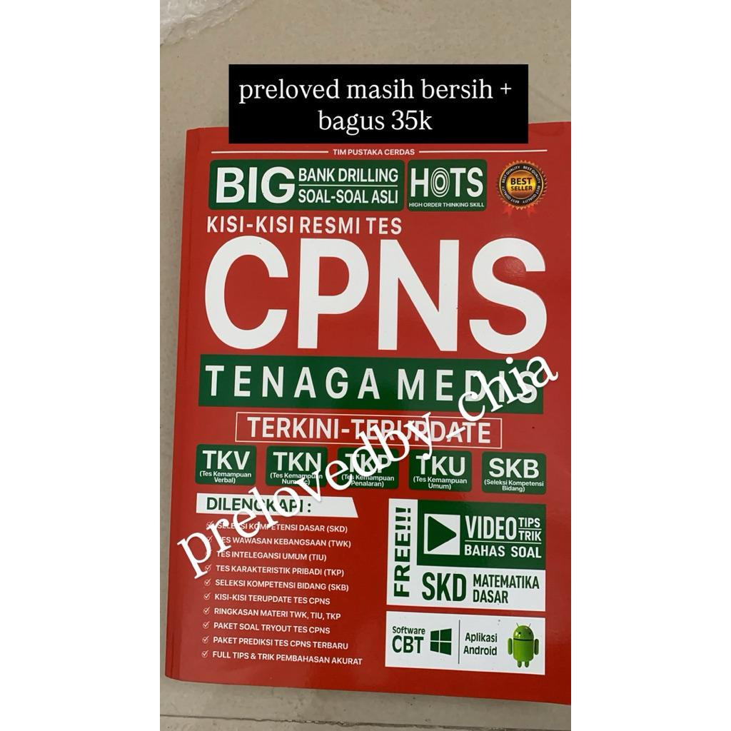 preloved buku tes CPNS
