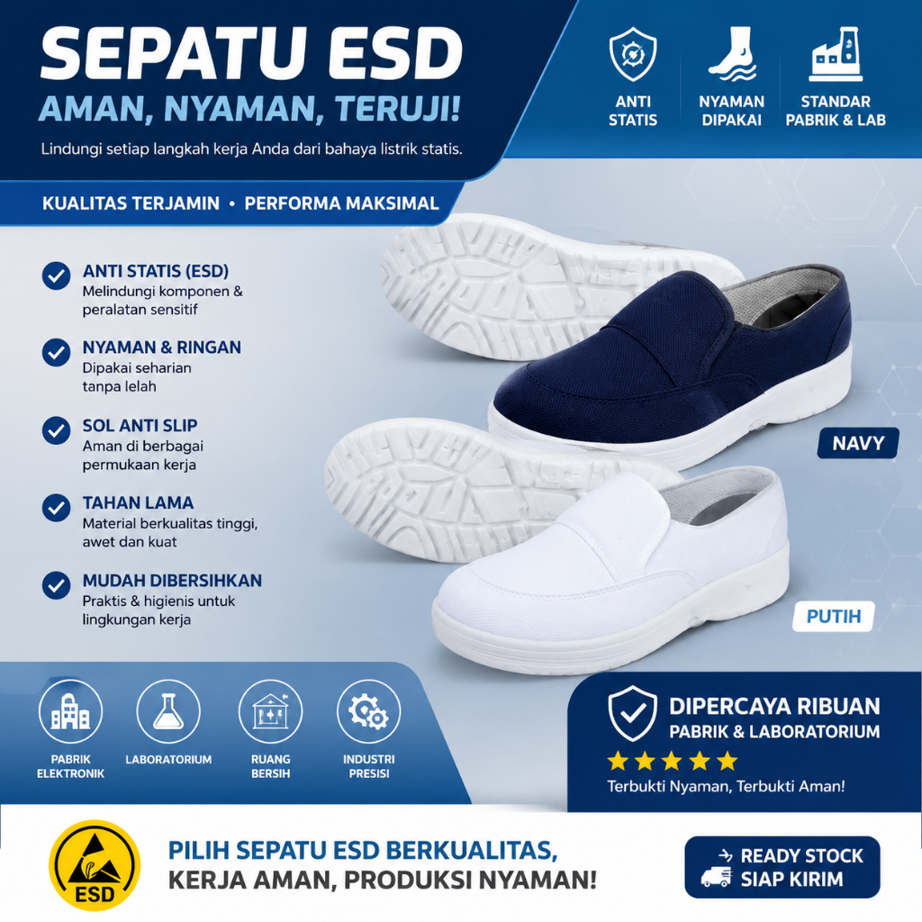 Sepatu ESD/ Sepatu Anti Statik/ Shoes Cleanroom