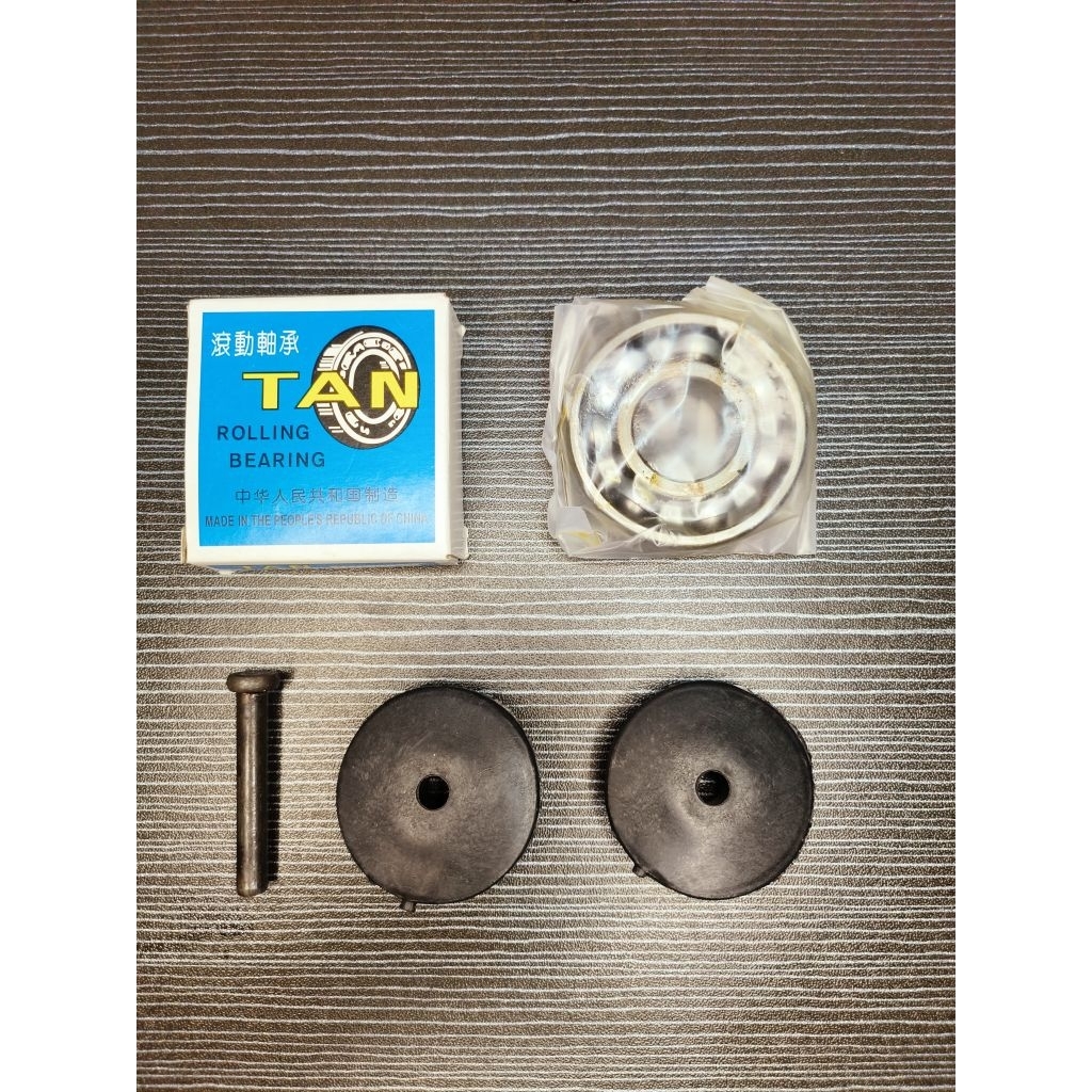 Bearing TAN 6204 + Tutup Plastik - Besi + Paku Laher Kolaher Klaker Lahar Roda Servis Service Pintu 