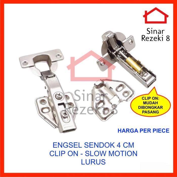 Engsel Sendok 4 cm Baleno / 40 mm Profile Profil Aluminium Pintu Lemari Tebal